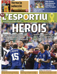 Portada L'Esportiu 2026-06-28