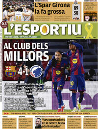 Portada L'Esportiu 2026-01-29