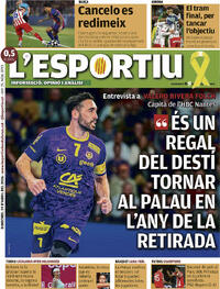 Portada L'Esportiu 2026-04-29