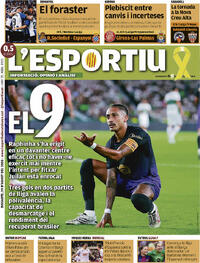 Portada L'Esportiu 2026-08-29