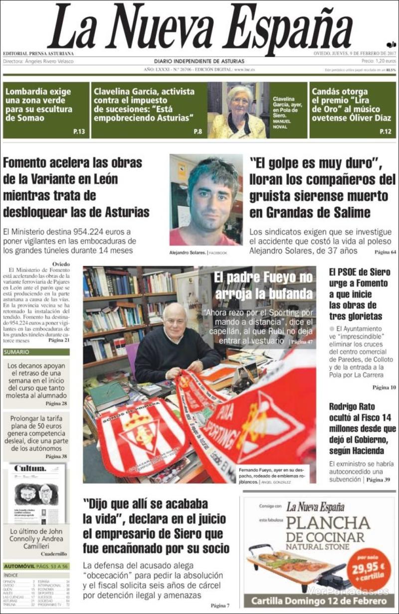 Portada la nueva españa