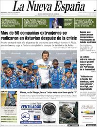 Portada La Nueva España 2019-07-19