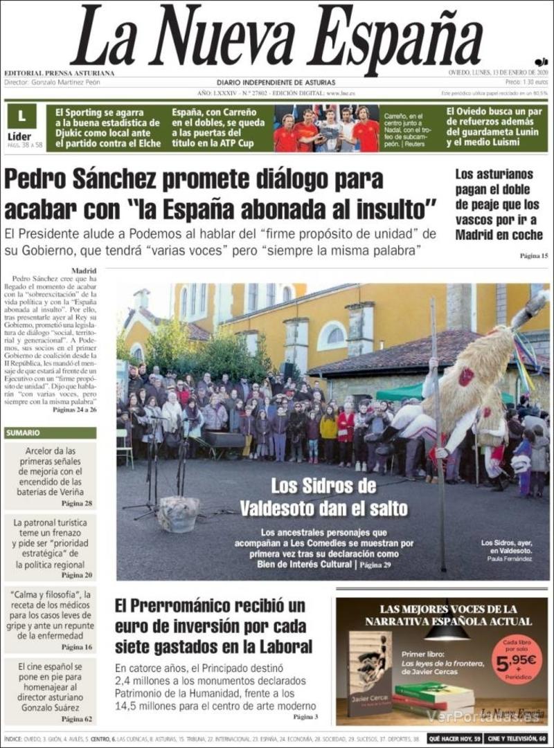 Portada la nueva españa