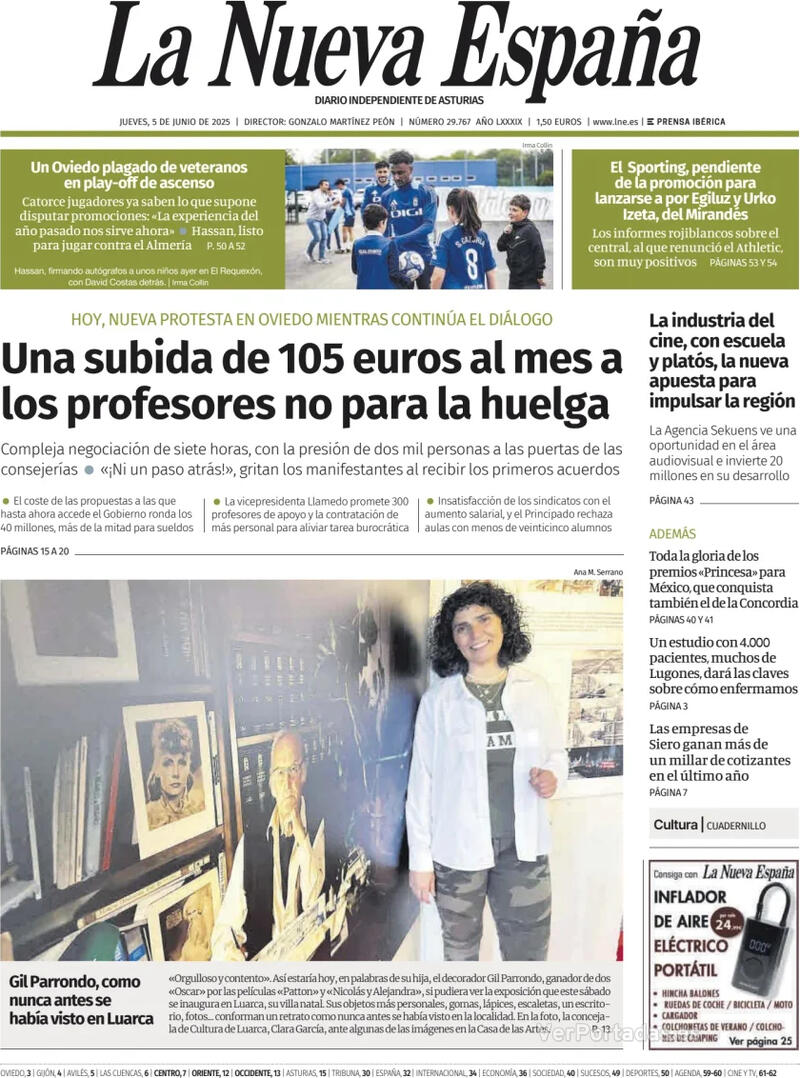 Portada Heraldo de Aragón 2025-06-05