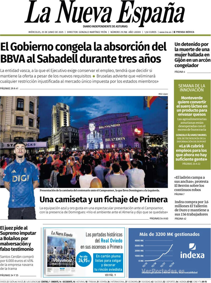 Portada Heraldo de Aragón 2025-06-25