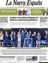 Portada La Nueva España 2025-08-01