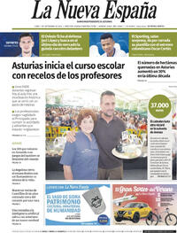 Portada La Nueva España 2025-09-01