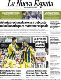 Portada La Nueva España 2025-10-01