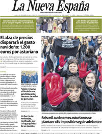 Portada La Nueva España 2025-12-01