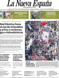 Portada periódico La Nueva España