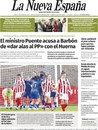 Portada La Nueva España 2025-10-02
