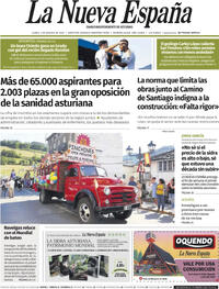 Portada La Nueva España 2025-08-04