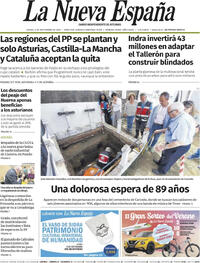 Portada La Nueva España 2025-09-04