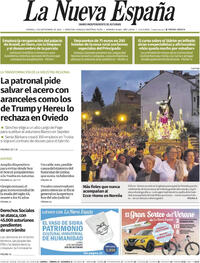 Portada La Nueva España 2025-09-05