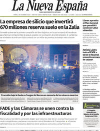 Portada La Nueva España 2025-12-05