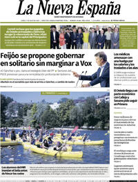 Portada periódico La Nueva España
