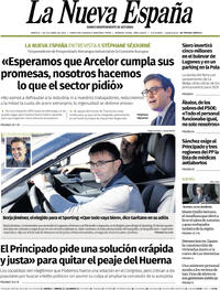 Portada La Nueva España 2025-10-07