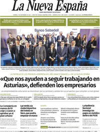 Portada La Nueva España 2025-11-07
