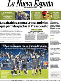 Portada La Nueva España 2025-12-07