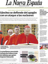 Portada periódico La Nueva España