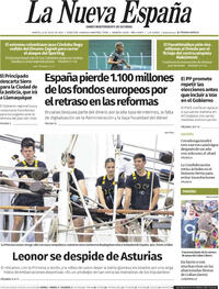 Portada periódico La Nueva España