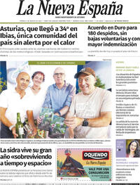 Portada La Nueva España 2025-08-08