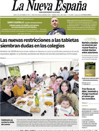 Portada La Nueva España 2025-09-08