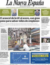 Portada La Nueva España 2025-10-08