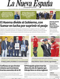 Portada La Nueva España 2025-10-09
