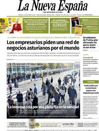 Portada La Nueva España 2025-11-09