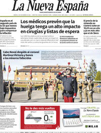 Portada La Nueva España 2025-12-09