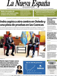 Portada La Nueva España 2025-09-10