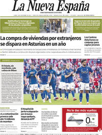 Portada La Nueva España 2025-11-10