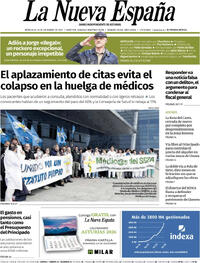 Portada La Nueva España 2025-12-10