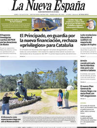 Portada La Nueva España 2025-07-11