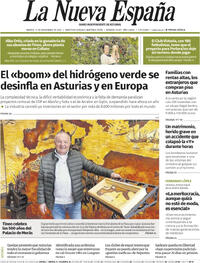 Portada La Nueva España 2025-11-11