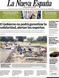 Portada La Nueva España 2025-07-12