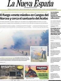Portada periódico La Nueva España