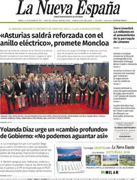 Portada La Nueva España 2025-12-13