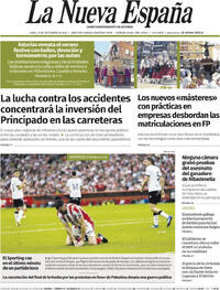 Portada La Nueva España 2025-09-15