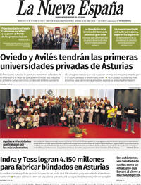 Portada La Nueva España 2025-10-15