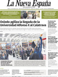 Portada La Nueva España 2025-11-15