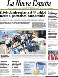 Portada La Nueva España 2025-07-16