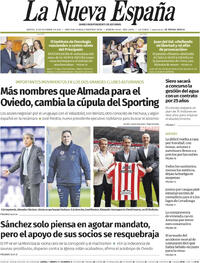 Portada La Nueva España 2025-12-16