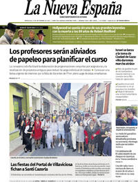 Portada La Nueva España 2025-09-17