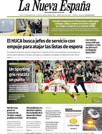 Portada La Nueva España 2025-11-17