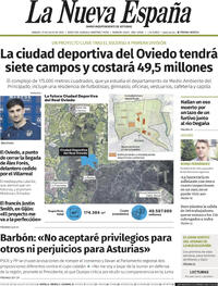 Portada La Nueva España 2025-07-19