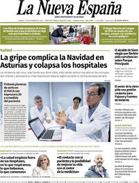 Portada La Nueva España 2025-12-19