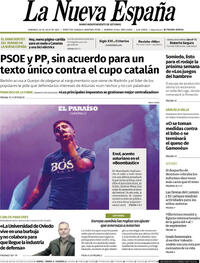 Portada La Nueva España 2025-07-20