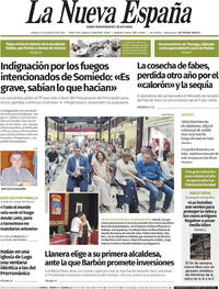 Portada La Nueva España 2025-08-21